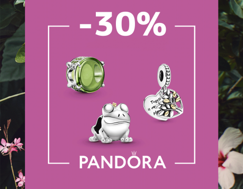 Украшения со скидкой 30% в PANDORA